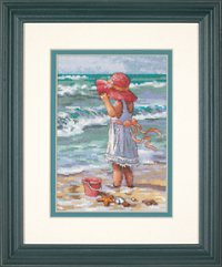 Набор для вышивания 65078 Girl at the Beach (Девочка на берегу)