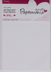 Набор заготовок для открыток с конвертами текстур., белый (арт. PMA150105)
