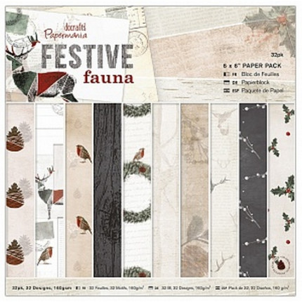 Набор бумаги для скрапбукинга Festive Fauna (арт. PMA160948)