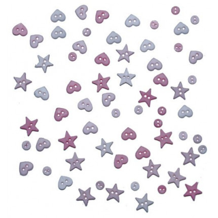 Набор декоративных пуговиц "Фиолетовые мини" (арт. 3253_DIU)