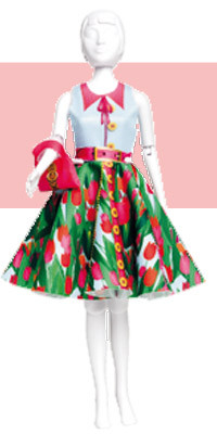 Набор для изготовления игрушки "DressYourDoll" Одежда для кукол №3 S313-0309 Peggy Tulips