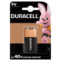 DURACELL  Батарейка DURACELL Basic, 6LR61 (КРОНА), Alkaline, 1 шт., в блистере, 9 В 