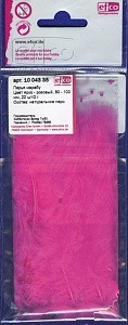 Перья марабу, 80-100 мм, цвет ярко-розовый (арт. 1004335)
