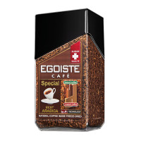 EGOISTE 8606 Кофе молотый в растворимом EGOISTE "Special", натуральный, 100 г, 100% арабика, стеклянная банка, 8606 