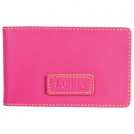 Визитница карманная FABULA "Ultra", на 40 визиток, натуральная кожа, розовая, V.90.FP (арт. V.90.FP)