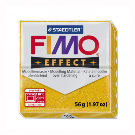 "FIMO" Effect полимерная глина 57 г 8020-112 золотой с блестками