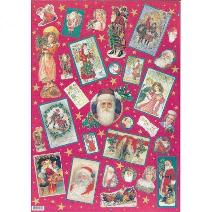 Декупажная карта AZ083 An Old Fashioned Christmas/Старое Рождество (арт. 83)