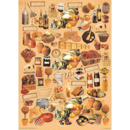 Декупажная карта "Kitchen" (арт. A4-051)