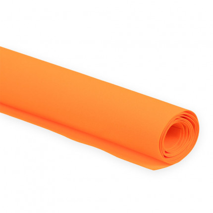 Пластичная замша EVA  1 мм 60 x 70 см ± 3 см 06 Оранжевый (арт. EVA)