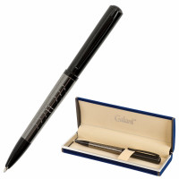 GALANT 143521 Ручка подарочная шариковая GALANT "PUNCTUM", корпус черный/оружейный металл, детали черные, узел 0,7 мм, синяя, 143521 