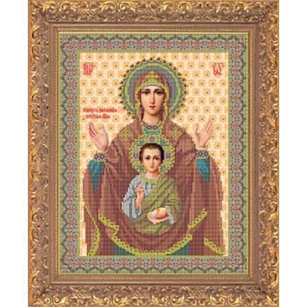 Набор для вышивания И 011 Икона Божией Матери Образ Знамения