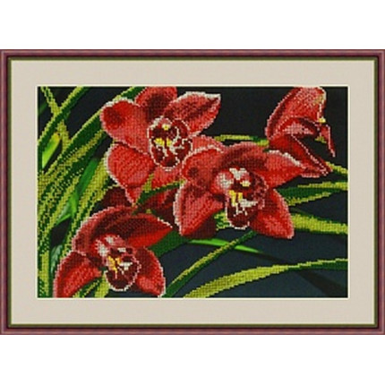 Набор для вышивания "Galla Collection" Л 313 "Орхидеи" 30 х 21 см (арт. Набор для вышивания "Galla Collection" Л 313 "Орхидеи" 30 х 21 см)
