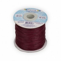 Gamma JB-01 Шнур вощеный 1 мм JB-01 100 см 076 св. вишневый 