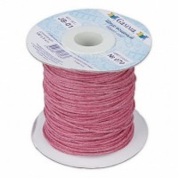 Gamma JB-01_070 Шнур вощеный 1 мм JB-01 100 см 070 т.розовый 