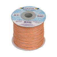 Gamma JB-01_007 Шнур вощеный 1 мм JB-01 100 см 007 персиковый 