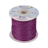 Gamma JB-01/029 Шнур вощеный 1 мм JB-01 100 см 029 грязно-малиновый 