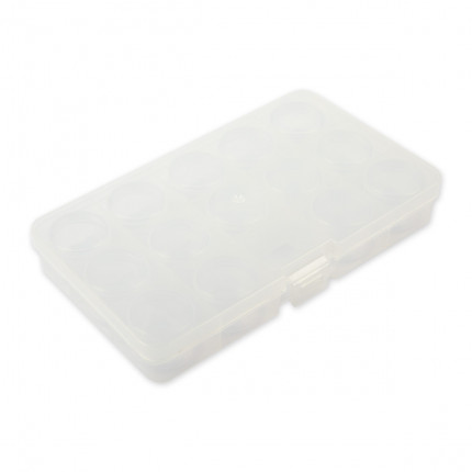 Коробка пластик для шв. принадл. OM-042-110 пластик 17.7 x 10.2 x 2.3 см прозрачная (арт. OM-042-110)