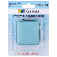 Gamma SSL-150 Рулетка портновская Gamma SSL-150 150 см №01 голубая 