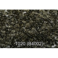 Gamma 321-96001 Бисер Чехия TWIN 3 321-96001 2.5 x 5 мм 5 г 1-й сорт T020 серый ( B4002 ) 