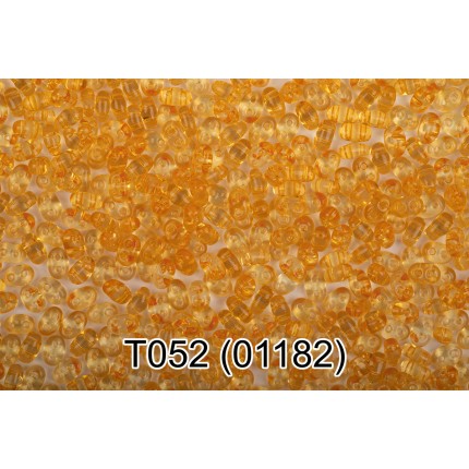 Бисер Чехия TWIN 3 321-96001 2.5 x 5 мм 5 г 1-й сорт T052 т.желтый ( 01182 ) (арт. 321-96001)