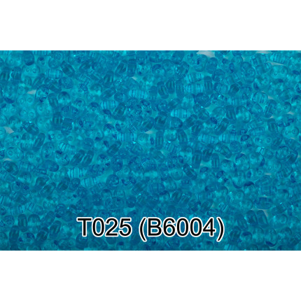 Бисер Чехия Gamma TWIN 3 321-96001 2.5 x 5 мм 50 г 1-й сорт T025 т.голубой ( B6004 ) (арт. 321-96001)
