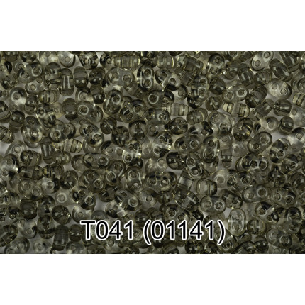 Бисер Чехия Gamma TWIN 3 321-96001 2.5 x 5 мм 50 г 1-й сорт T041 серый ( 01141 ) (арт. 321-96001)