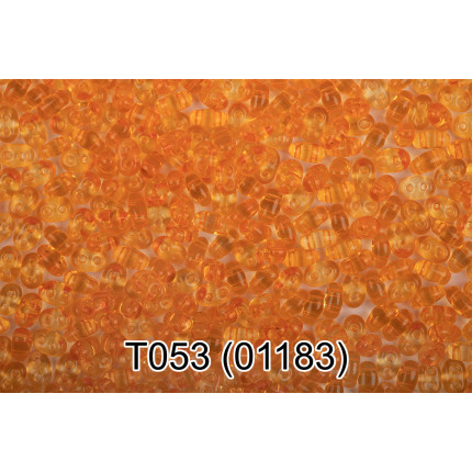Бисер Чехия Gamma TWIN 3 321-96001 2.5 x 5 мм 50 г 1-й сорт T053 св.оранжевый ( 01183 ) (арт. 321-96001)