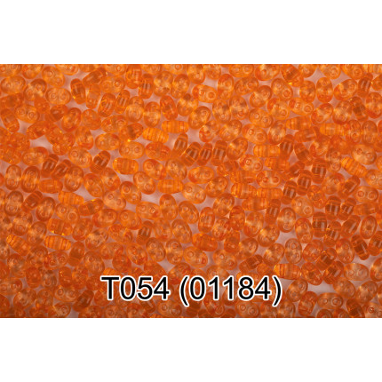 Бисер Чехия Gamma TWIN 3 321-96001 2.5 x 5 мм 50 г 1-й сорт T054 оранжевый ( 01184 ) (арт. 321-96001)