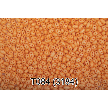 Бисер Чехия Gamma TWIN 3 321-96001 2.5 x 5 мм 50 г 1-й сорт T084 оранжевый ( 3184 ) (арт. 321-96001)