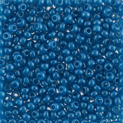 Бисер Чехия Gamma круглый 1 10/0 2.3 мм 5 г 1-й сорт A015 т.голубой ( 17136 )