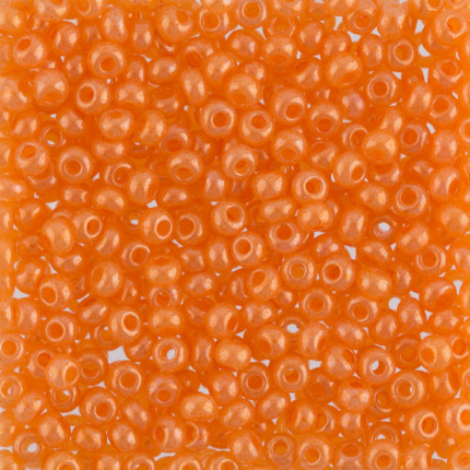 Бисер Чехия Gamma круглый 1 10/0 2.3 мм 5 г 1-й сорт A022 оранжевый ( 17189 )