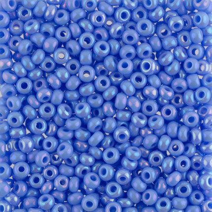 Бисер Чехия круглый 1 10/0 2.3 мм 5 г 1-й сорт A026 голубой/меланж ( 34020 )
