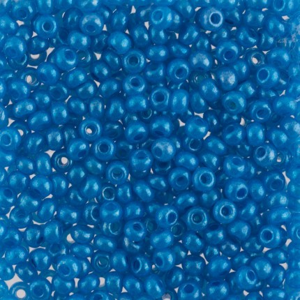Бисер Чехия  круглый 1 10/0 2.3 мм 5 г 1-й сорт А495 синий ( 17165 )
