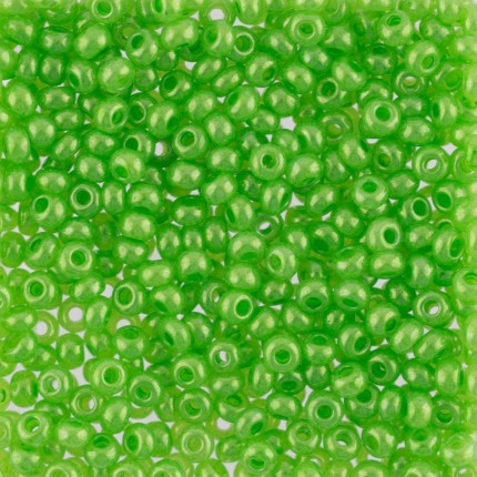 Бисер Чехия  круглый 1 10/0 2.3 мм 50 г 1-й сорт A016 зеленый ( 17156 )