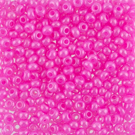 Бисер Чехия  круглый 1 10/0 2.3 мм 50 г 1-й сорт A020 розовый ( 17177 )