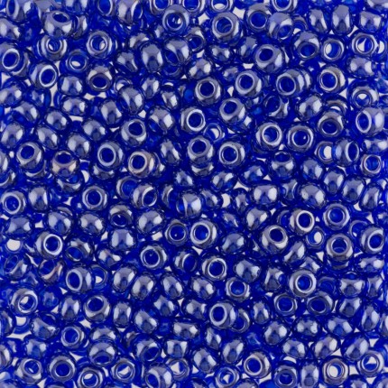 Бисер Чехия круглый 1 10/0 2.3 мм 50 г 1-й сорт A029 яр.синий ( 36100 )