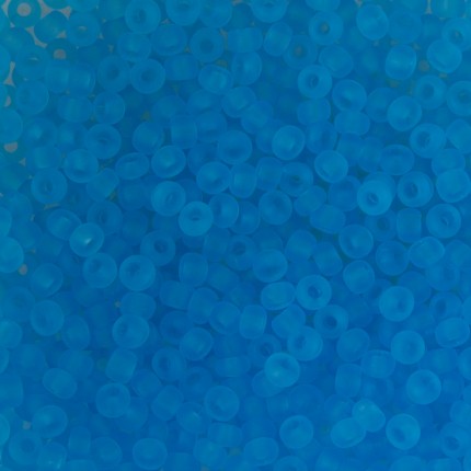 Бисер Чехия круглый 3 10/0 2.3 мм 5 г 1-й сорт C637mat голубой мат. ( 60010 )