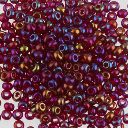Бисер Чехия Gamma круглый 4 10/0 2.3 мм 5 г 1-й сорт D154 вишневый/перл ( 91120 )