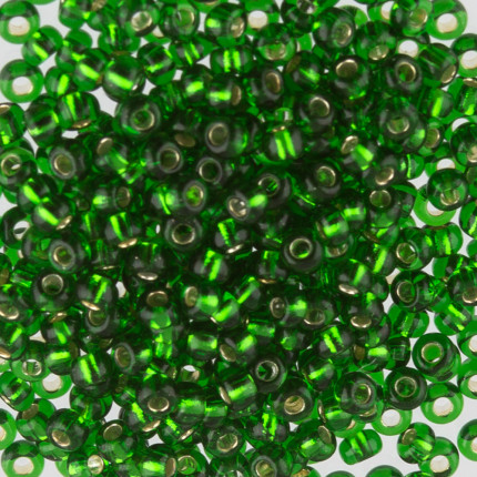 Бисер Чехия "GAMMA" круглый 5 10/0 2.3 мм 5 г 1-й сорт E162 зеленый ( 57120 )