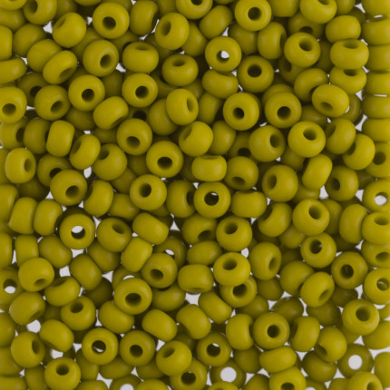 Бисер Чехия GAMMA круглый 5 10/0 2.3 мм 5 г 1-й сорт E376 оливковый ( 53430 )