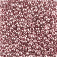 Gamma  Бисер Чехия круглый 6 10/0 2.3 мм 5 г 1-й сорт F444 т.розовый/металлик ( 18192 ) 