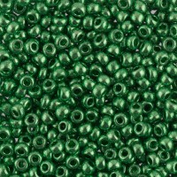 Gamma  Бисер Чехия круглый 6 10/0 2.3 мм 5 г 1-й сорт F653 св.зеленый/металлик ( 18356 ) 