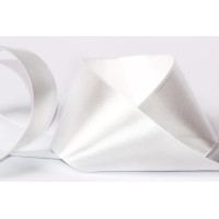 Gamma  Лента атласная 50 мм Gamma №001 белый 1 пог.м. 