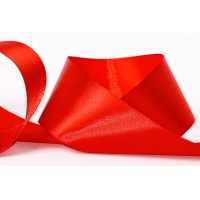 Gamma  Лента атласная 50 мм Gamma №026 красный 1 пог.м. 