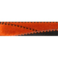 Gamma ALD-10 Лента атласная 10 мм двухсторонняя ALD-10 3м №033 оранжевый/черный 