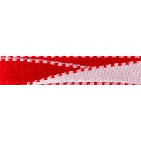 Gamma ALD-10 Лента атласная 10 мм двухсторонняя ALD-10 3м №046 красный/белый 