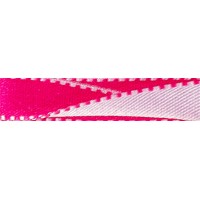 Gamma ALD-10 Лента атласная 10 мм двухсторонняя ALD-10 3м №047 яр.розовый/белый 