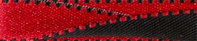 Лента атласная 10 мм двухсторонняя ALD-10 3м №076 красный/черный (арт. ALD-10)