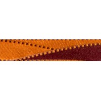 Gamma ALD-10 Лента атласная 10 мм двухсторонняя ALD-10 3м №131 оранжевый/т.бордовый 