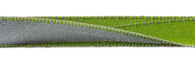 Лента атласная 10 мм двухсторонняя ALD-10 3м №150 салатовый/серебро (арт. ALD-10)